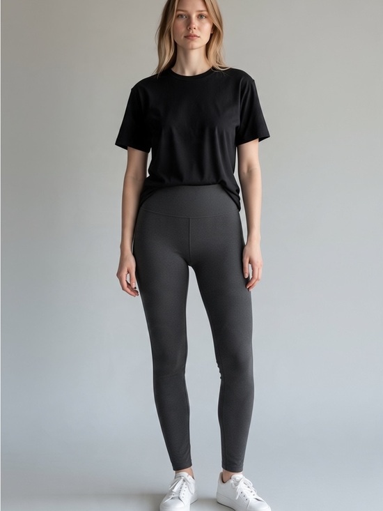 SKIMS Pants - SKIMS Charcoal High-Rise Leggings